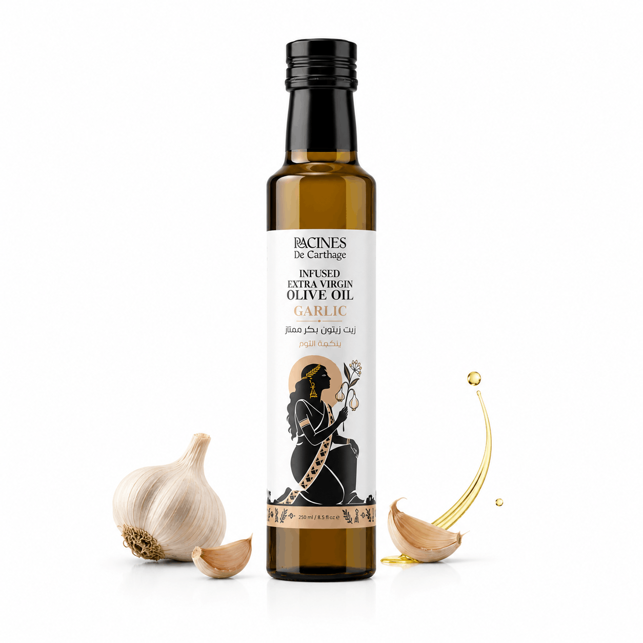 Huile d’Olive Vierge Extra Infusée à l’Ail